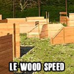 Le Wood Speed, terrain totalement symétrique