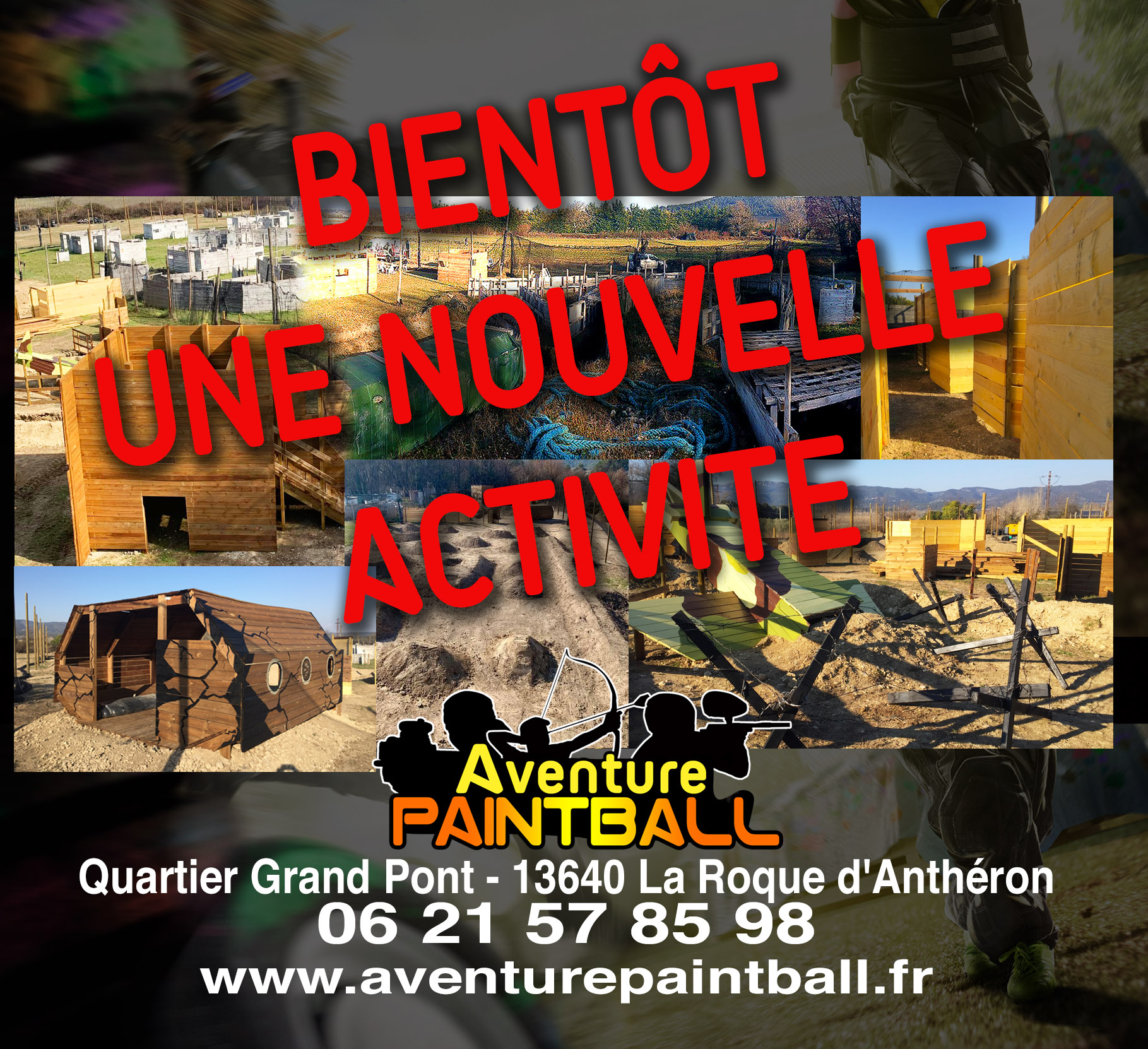 Bientôt une nouvelle activité Aventure Paintball